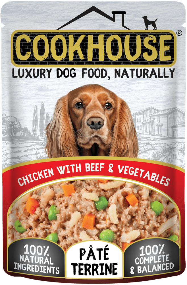 Cookhouse Chicken/Beef and Veg Pouch 100g Cookhouse