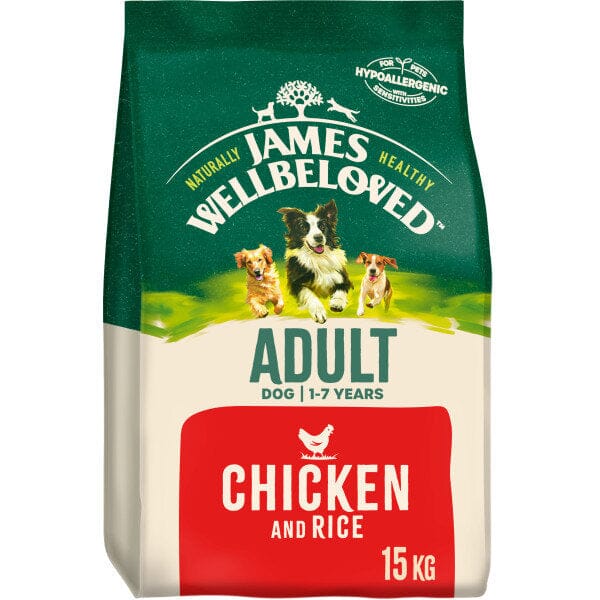 James Wellbeloved Chicken & Rice 15kg James Wellbeloved