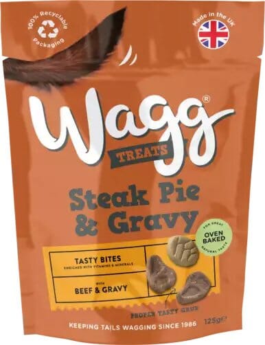 Wagg Steak Pie & Gravy Treats 125g Wagg