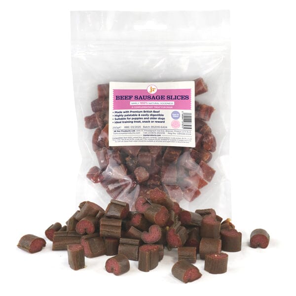 JR Premium Beef Sausage Sliced 250g JR Pet Products