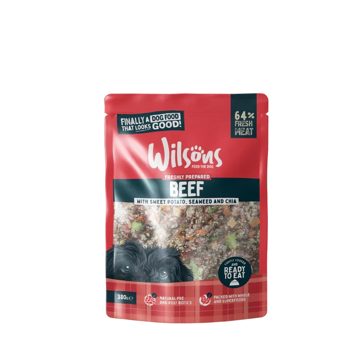 Wilsons Beef Fresh Dog Food 380g Wilsons