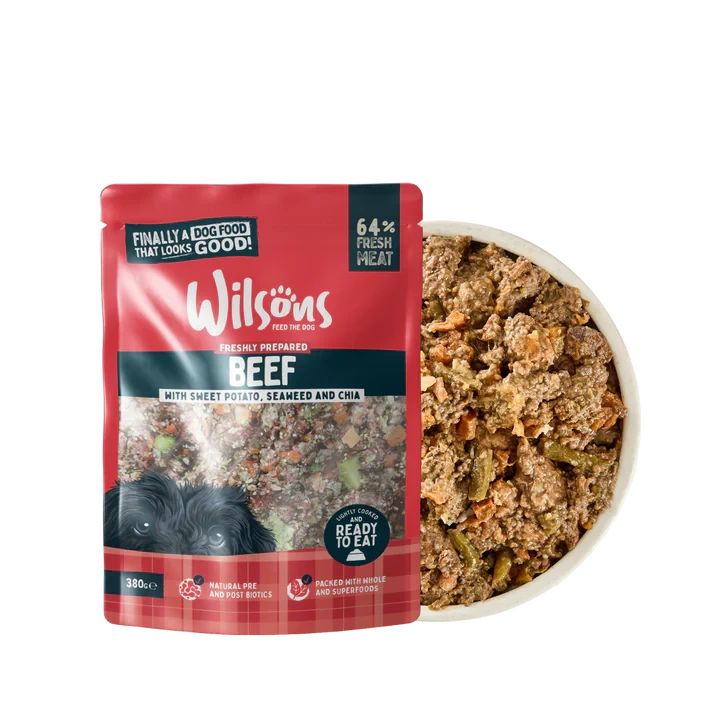 Wilsons Beef Fresh Dog Food 380g Wilsons