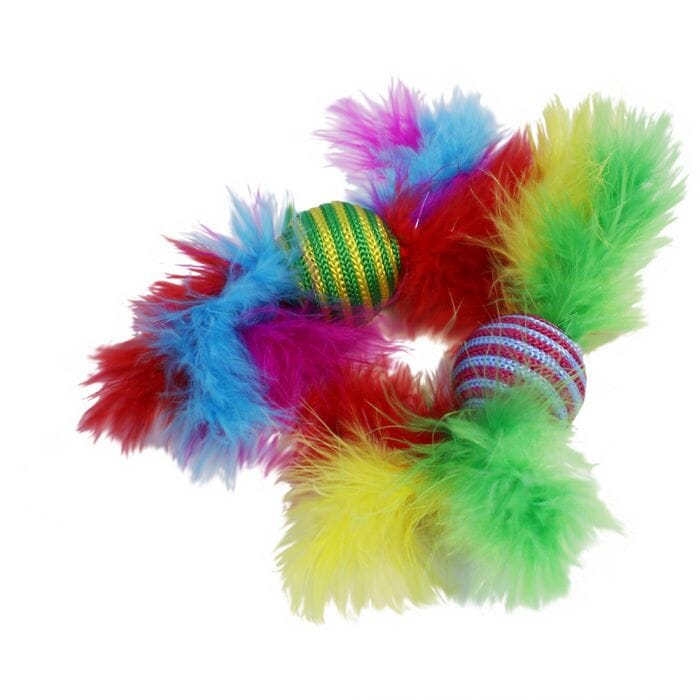 Carnival Rattler Cat Toy 2pc Happy Pet