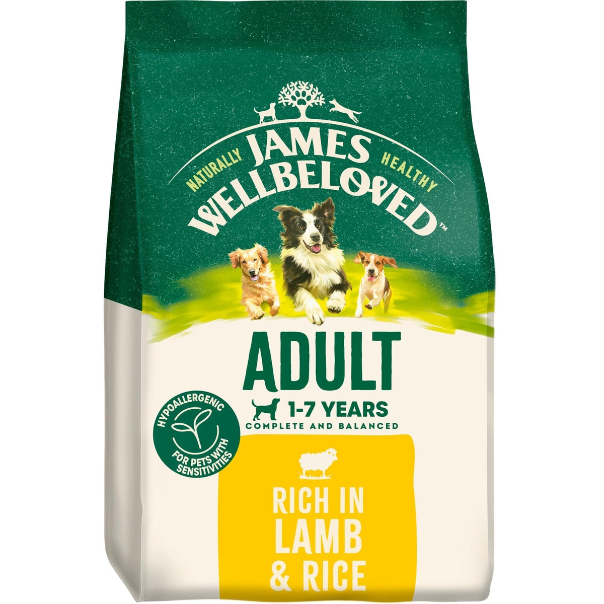 James Wellbeloved Adult Lamb & Rice Dry Dog Food 2kg Dry Dog Food James Wellbeloved