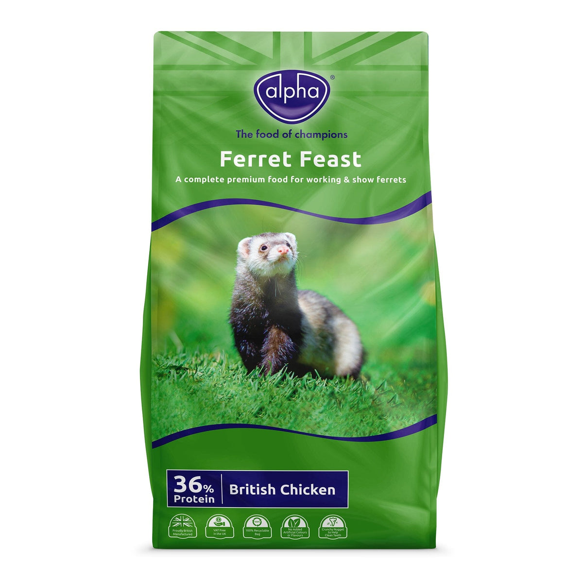 Alpha Ferret Feast Complete Ferret Food 2.5kg Ferret Food Alpha