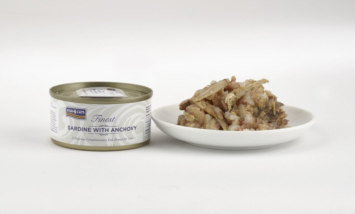 Fish4Cats Finest Sardine with Anchovy Wet Cat Food 70g Wet Cat Food Fish4Cats