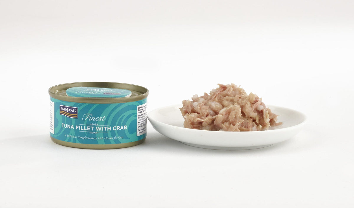 Fish4Cats Finest Tuna Fillet with Crab Wet Cat Food 70g Wet Cat Food Fish4Cats