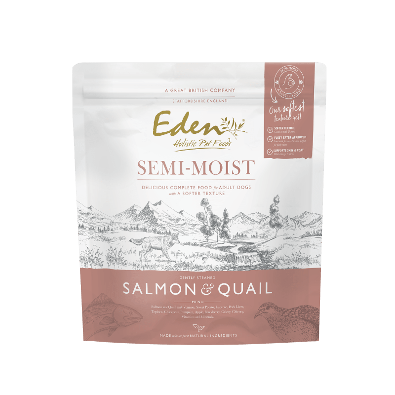 Eden Semi-Moist Salmon & Quail Dog Food 2kg Semi-Moist Dog Food Eden