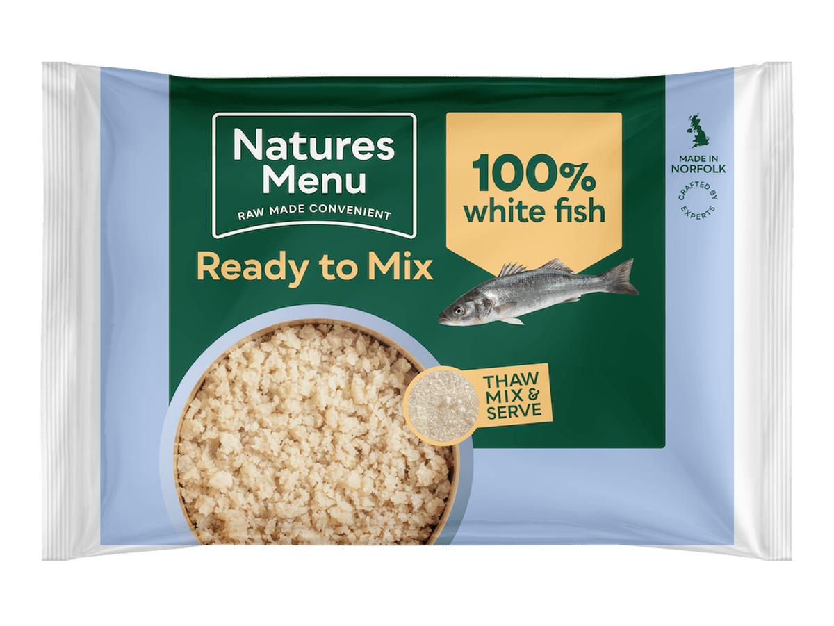 Natures Menu White Fish Raw Dog Food Mince Block 400g Raw Dog Food Natures Menu