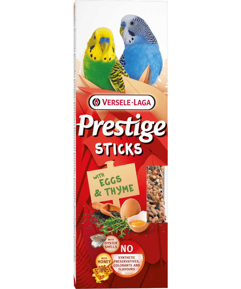 Versele-Laga Prestige Parakeet Sticks Eggs & Thyme 60g Bird Treats Versele-Laga