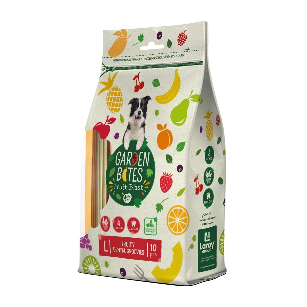 Garden Bites Bag Fruity Dental Groovies Large Garden Bites