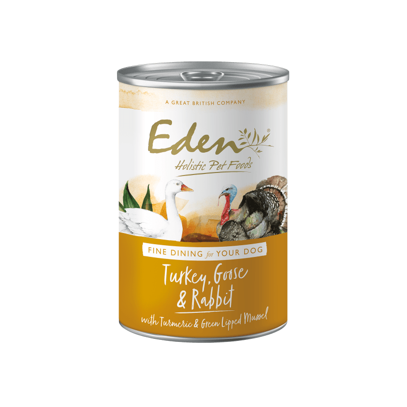 Eden Gourmet Turkey, Goose & Rabbit 400g Wet Dog Food Eden