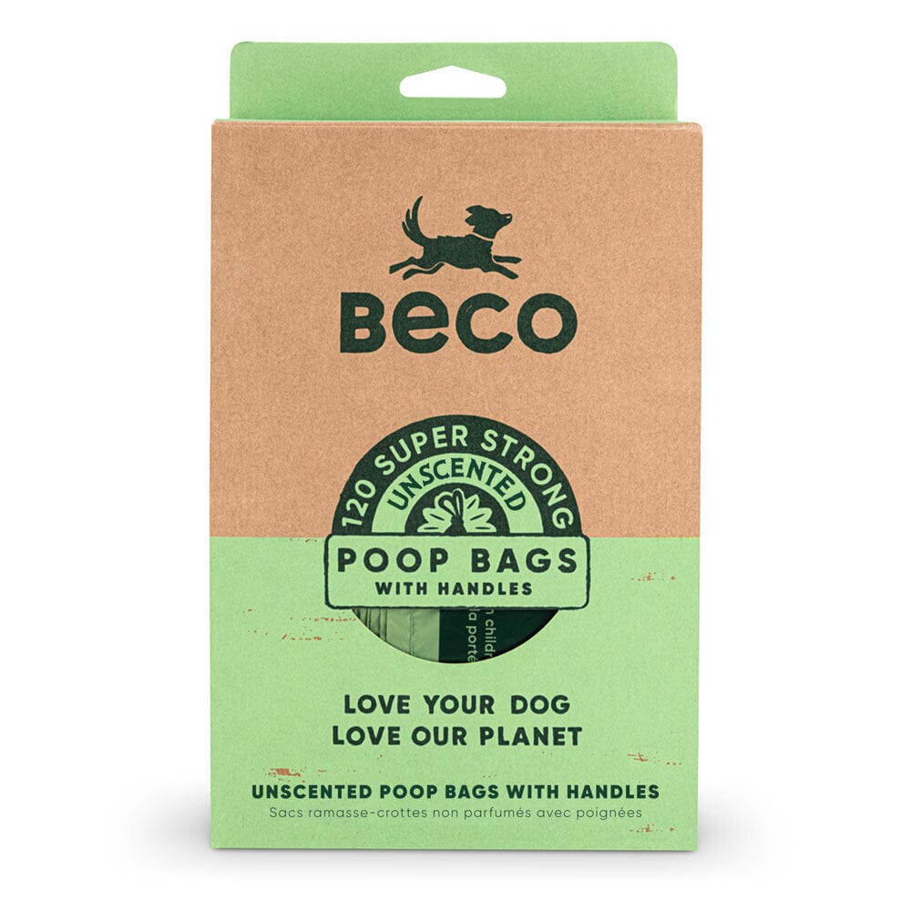 Beco Large Poop Bags with Handles - Unscented (x120) Beco