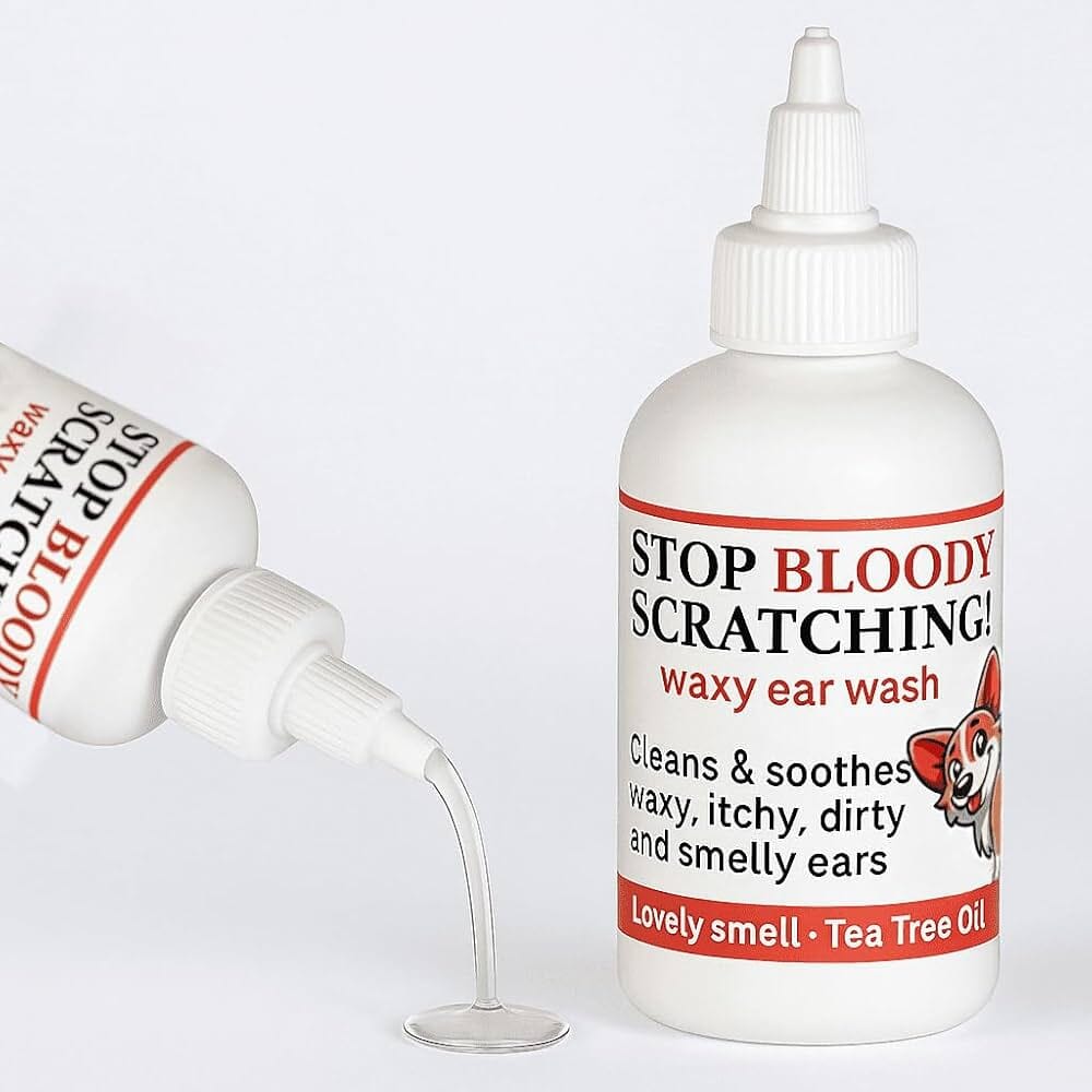 Stop Bloody Scratching Waxy Ear Wash 118ml Pets Calm Down