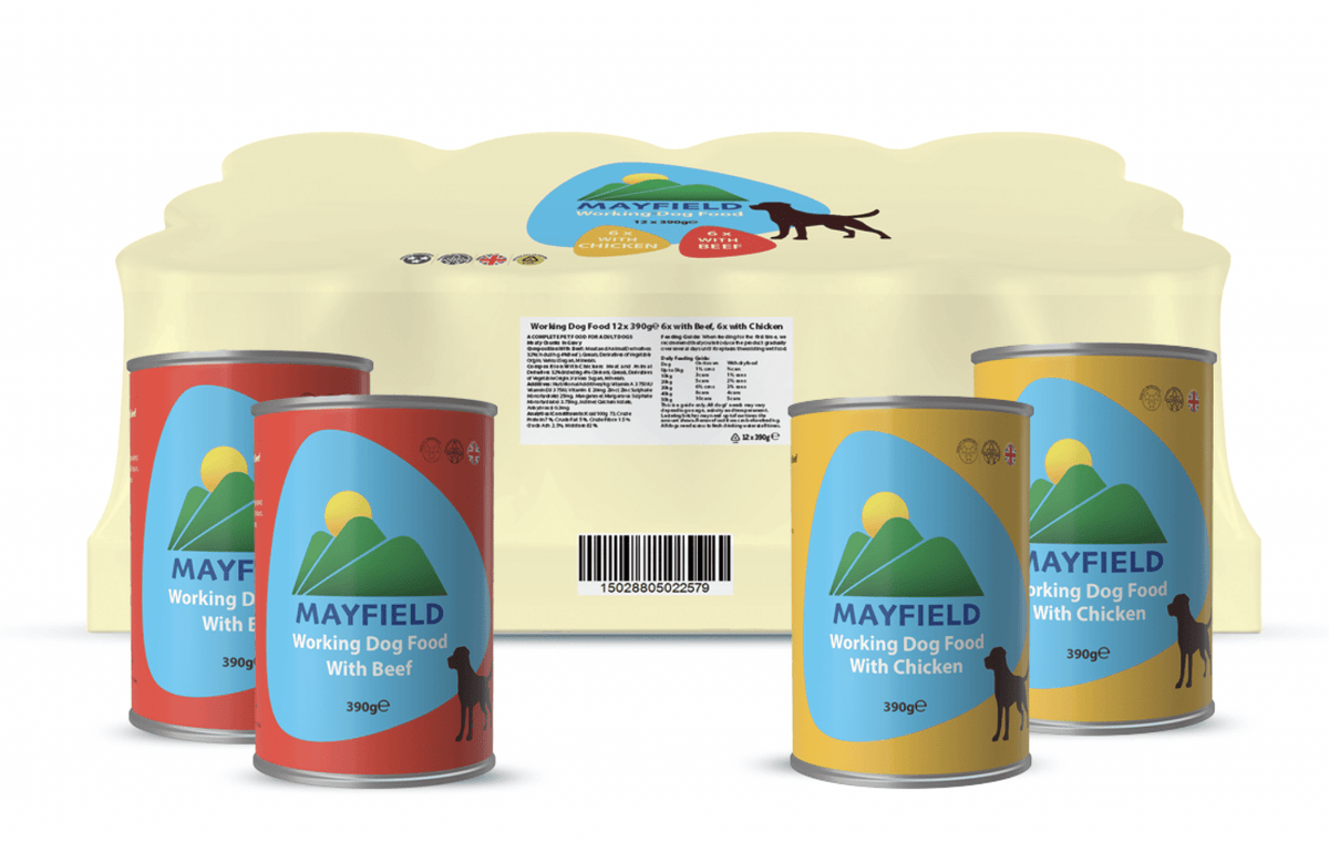Mayfield Working Dog Wet Food Variety Pack 12 x 390g Wet Dog Food Mayfield