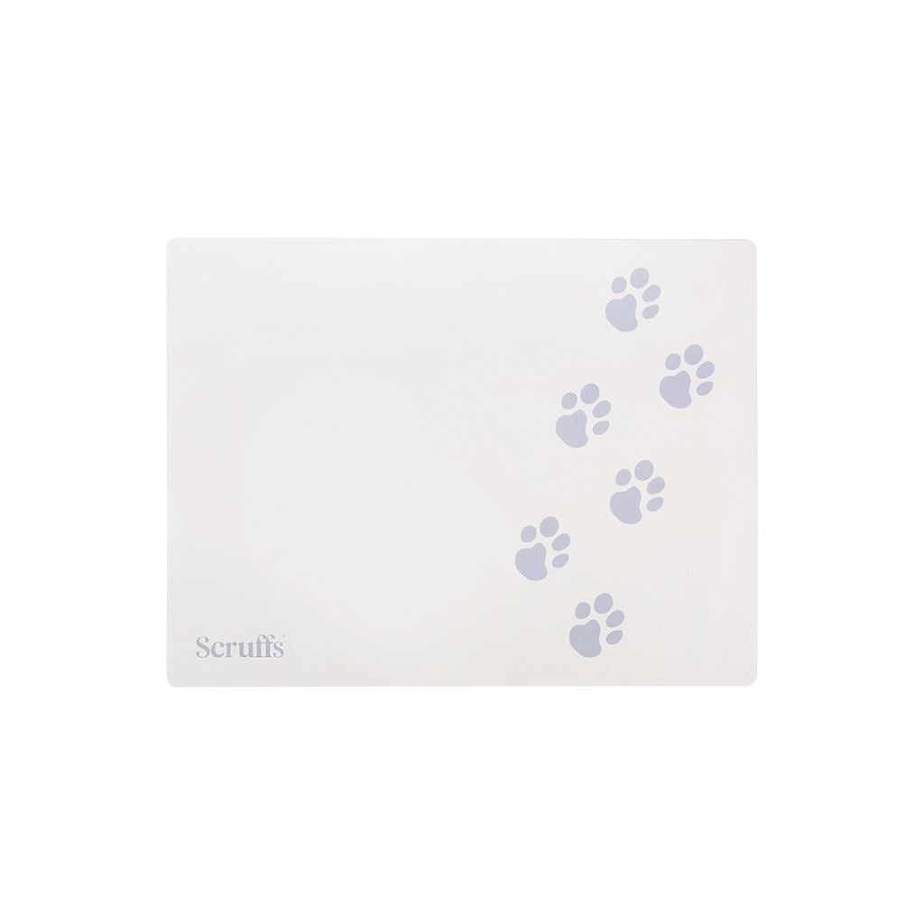 Scruffs Cream Paw Pet Feeding Placemat 40 x 30cm Scruffs