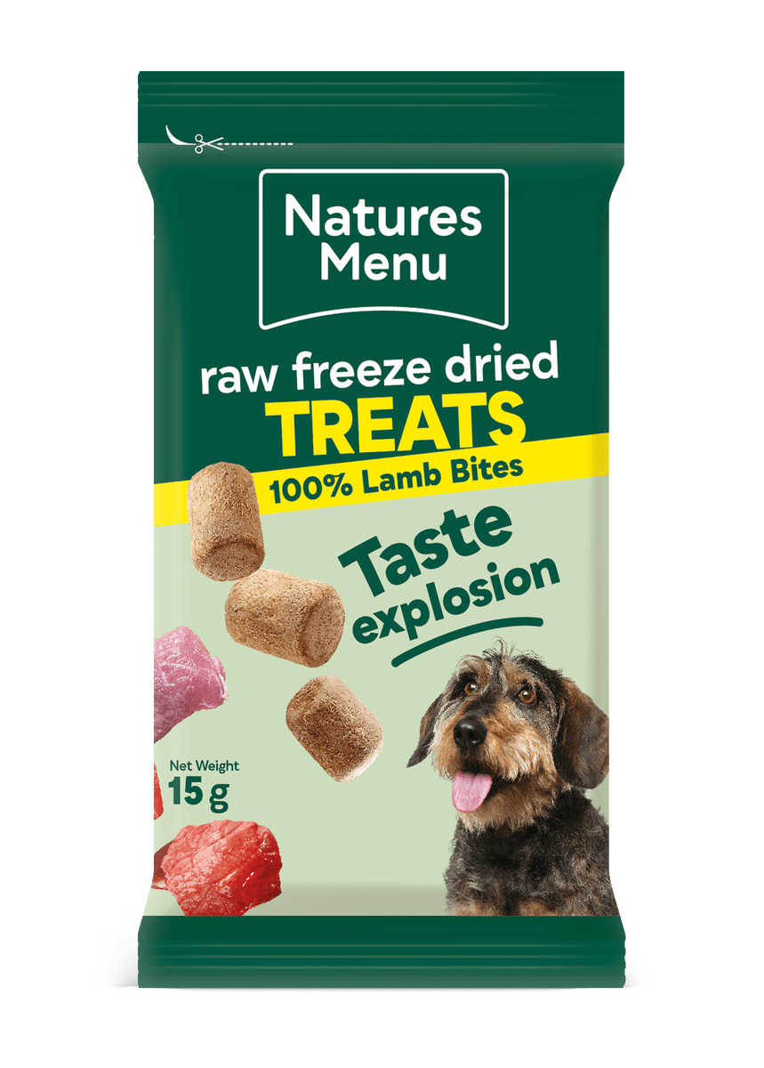 Natures Menu Lamb Freeze Dried Dog Treat Bites 15g Dog Treats Natures Menu