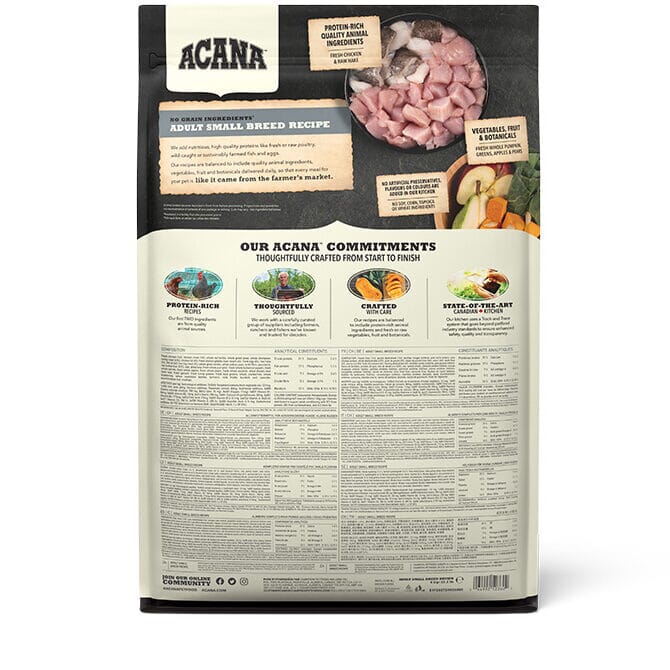ACANA Adult Small Breed Dry Dog Food 2kg Dry Dog Food Acana