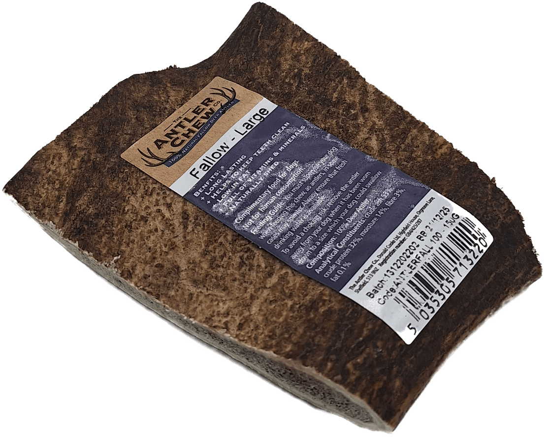 K9 Chew Co Fallow Antler Natural Dog Chew Large Dog Treats K9 Chew