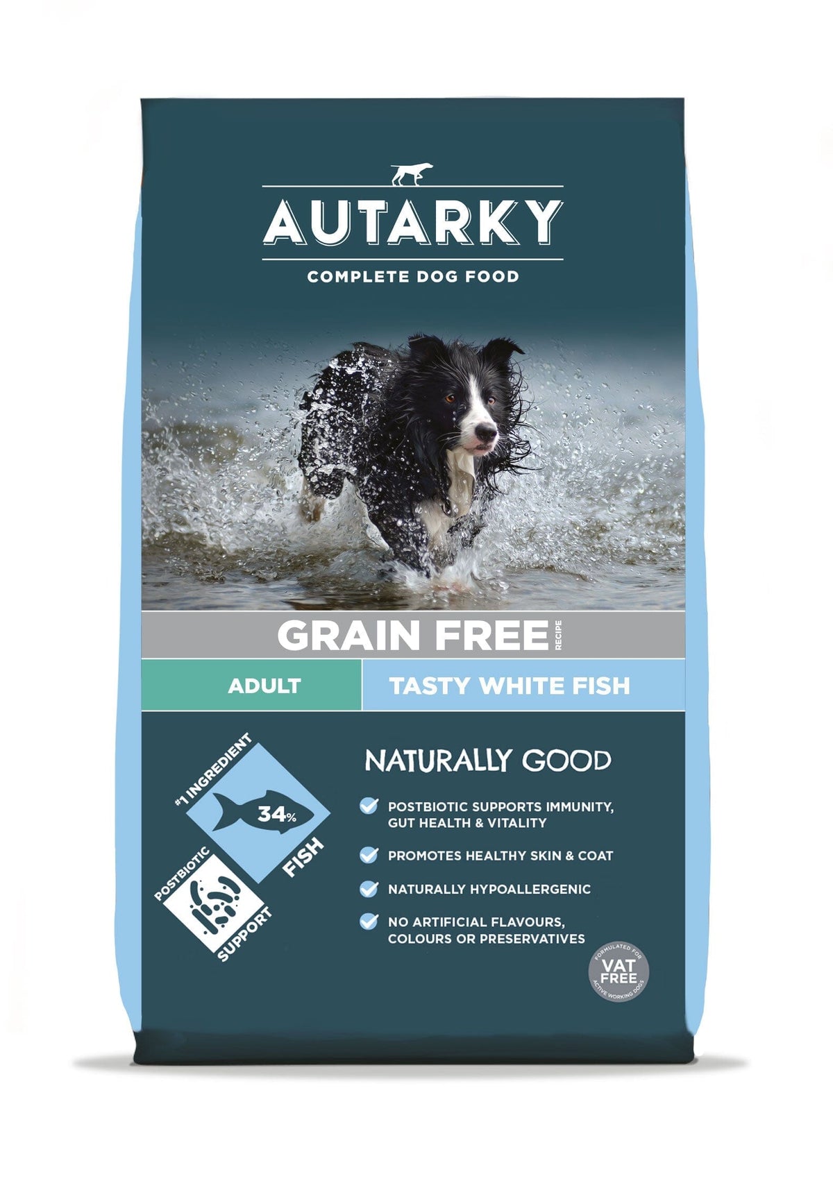 Autarky Adult Grain Free White Fish Dry Dog Food 12kg Dry Dog Food Autarky