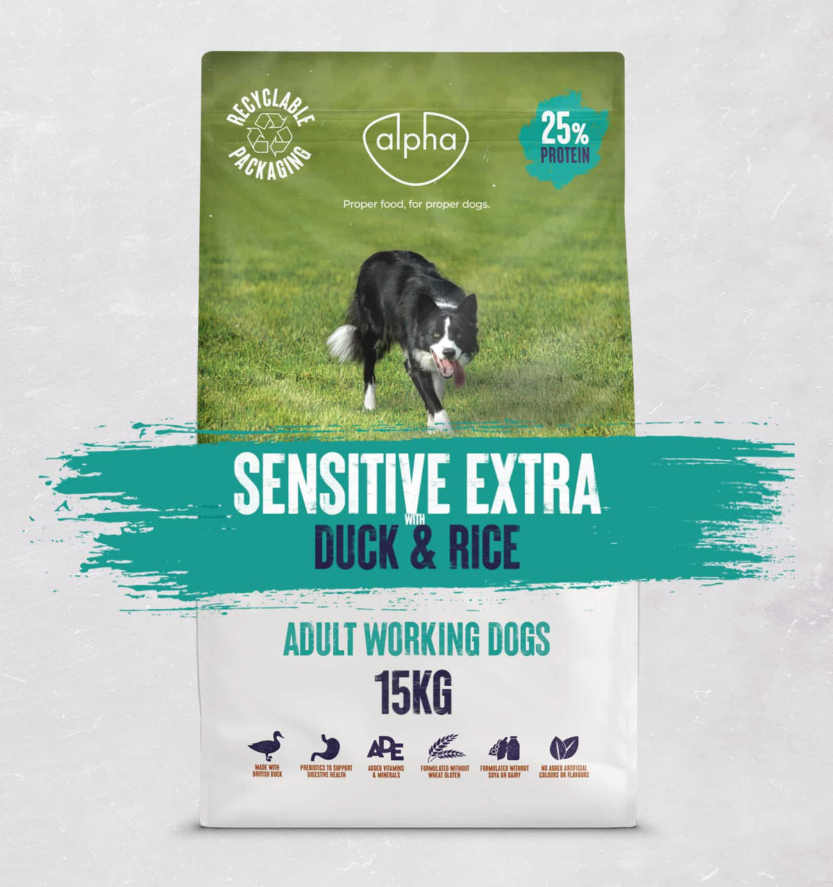 Alpha Sensitive Extra Duck & Rice Dry Dog Food 15kg Dry Dog Food Alpha