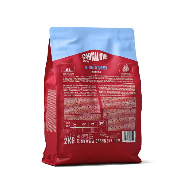 Carnilove ACTIVE Salmon & Turkey Kitten Dry Cat Food 2kg Dry Cat Food Carnilove