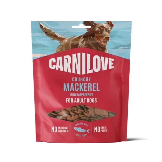 Carnilove Mackerel with Raspberry Crunchy Dog Treats 200g Dog Treats Carnilove