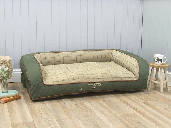 George Barclay Country Sofa Bed Large - Olive Green George Barcaly