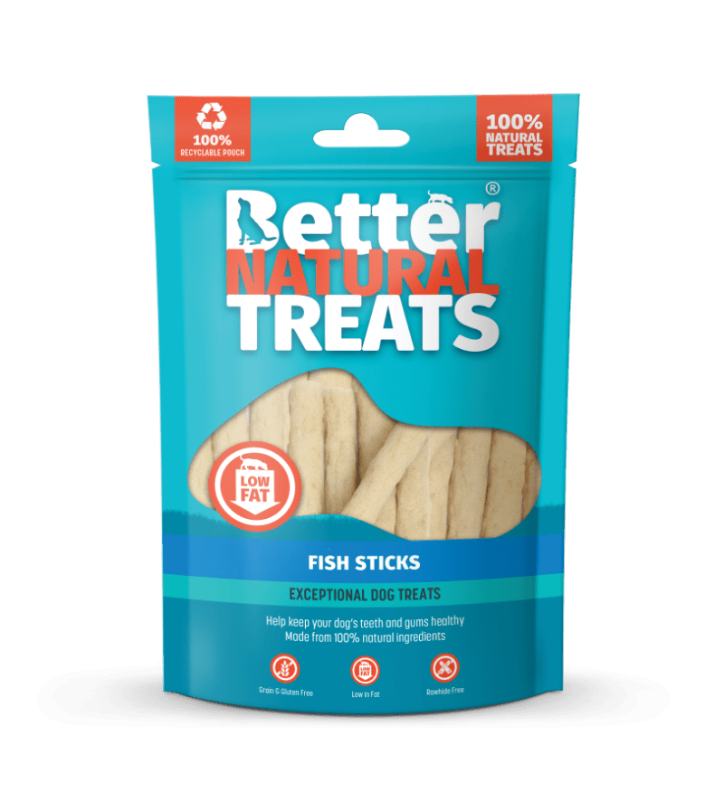Better Natural Treats Fish Sticks 90g Better Natural Treats
