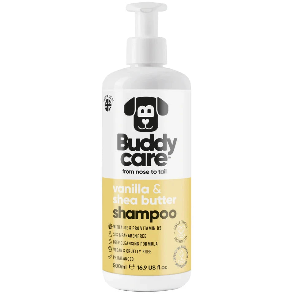 Buddycare Dog Shampoo Vanilla & Shea Butter Shampoo 500ml Buddycare