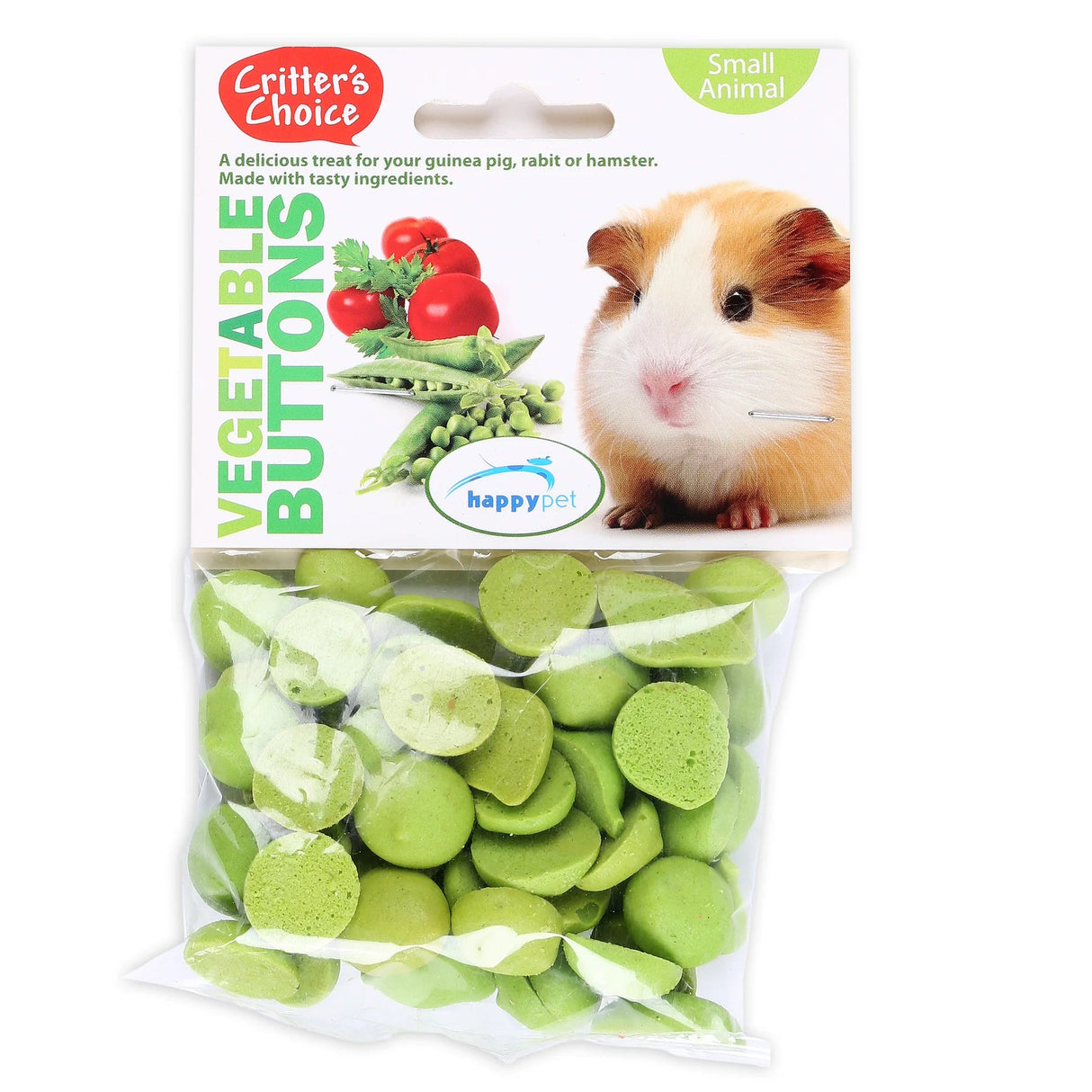 Critter's Choice Vegetable Buttons 40g Happy Pet