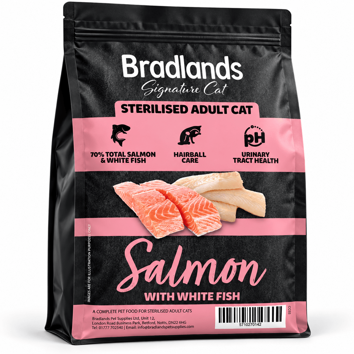 Bradlands Signature Cat Food Salmon & White Fish 5kg Dry Cat Food Bradlands
