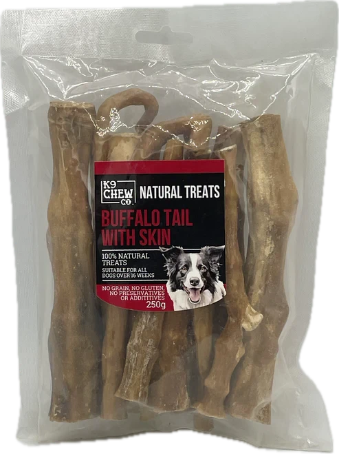 K9 Chew Buffalo Tail with Skin 250g K9 Chew