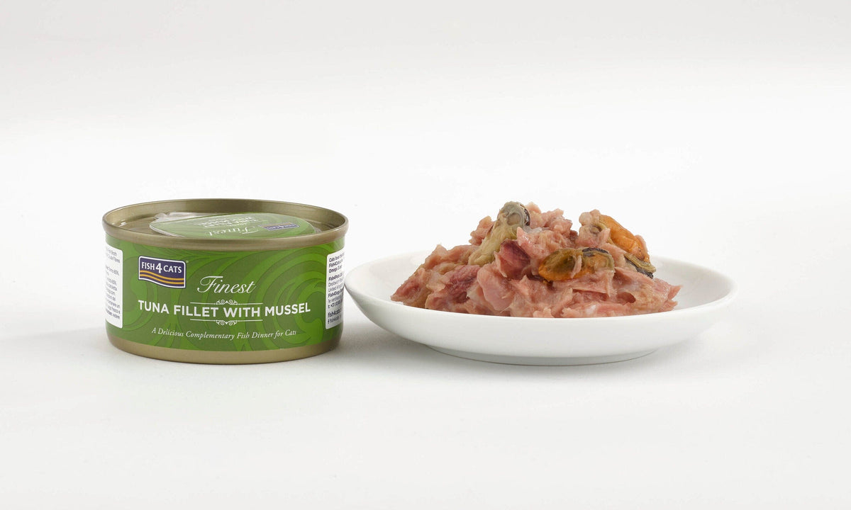 Fish4Cats Finest Tuna Fillet with Mussel Wet Cat Food 70g Wet Cat Food Fish4Cats