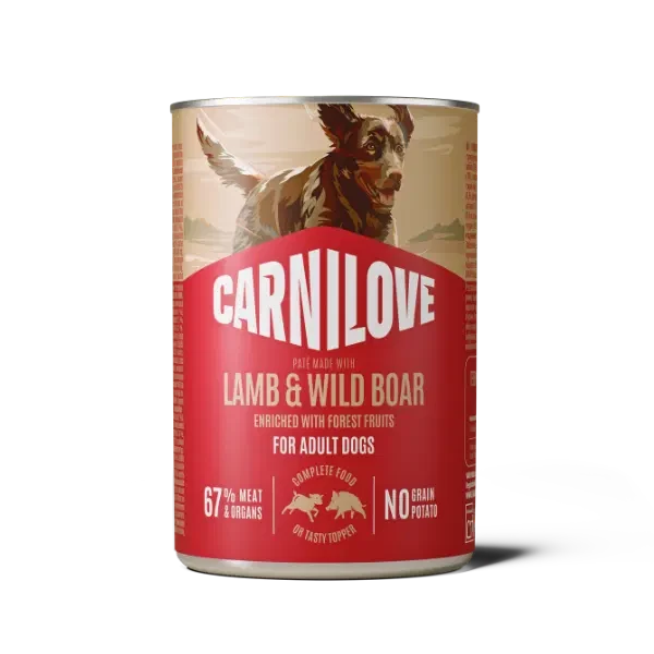 Carnilove Lamb & Wild Boar 400g Wet Dog Food Carnilove