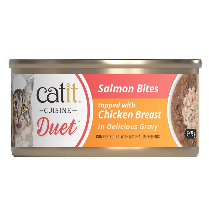 Catit Duet Salmon With Chicken 75g