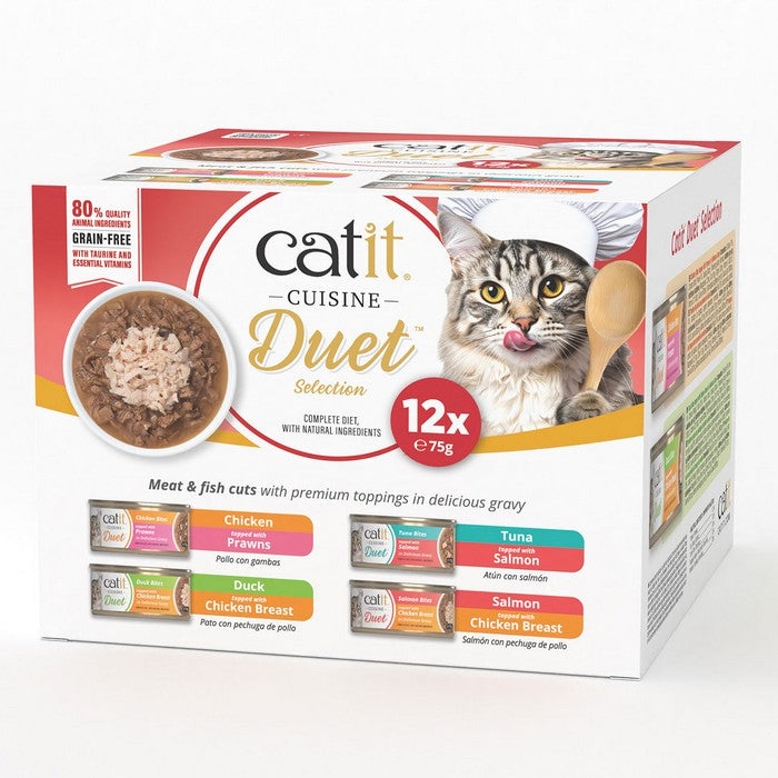 Catit Duet Variety Pack 12x75g