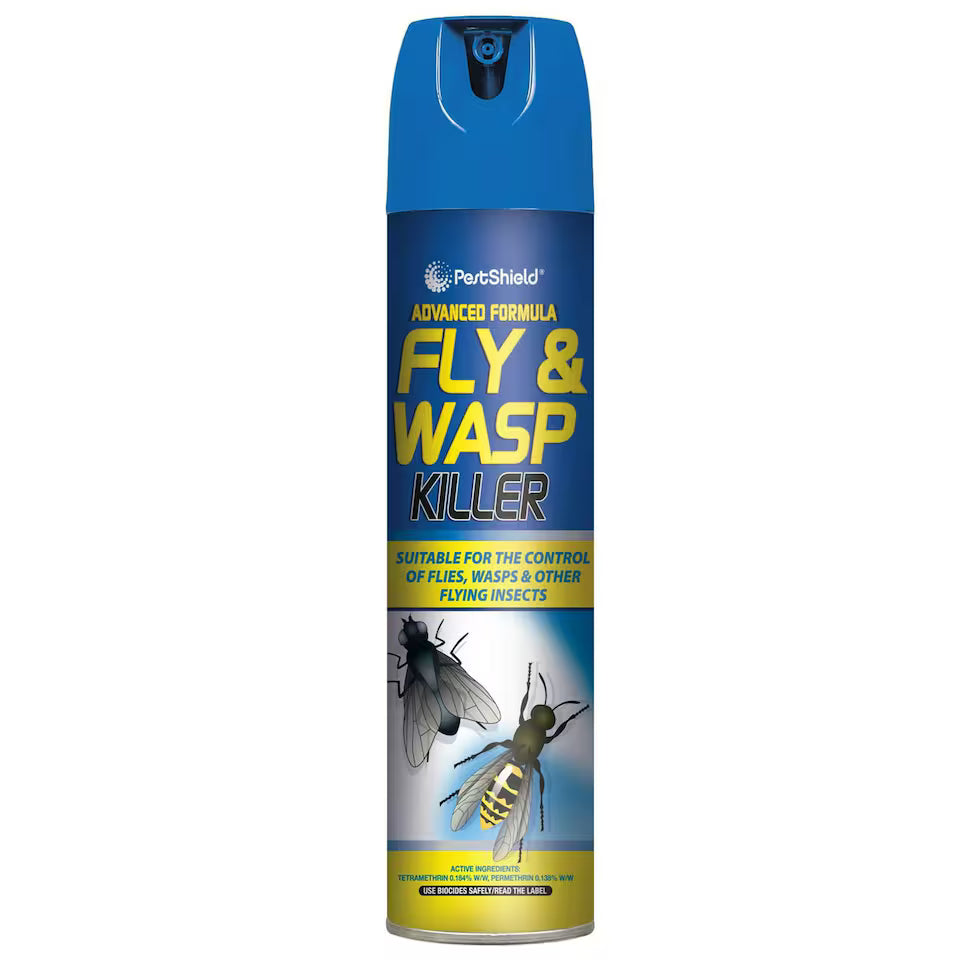Pest Shield Adv Fly & Wasp Killer Aerosol 300ml Pestshield