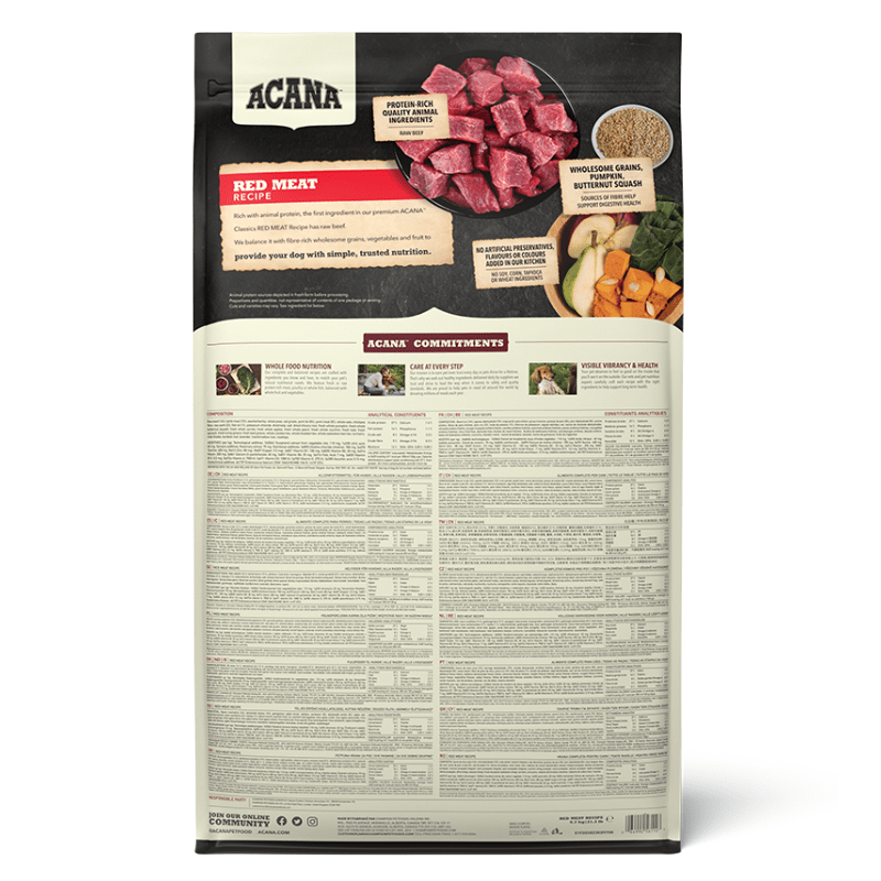 ACANA Classics Red Meat Dry Dog Food 9.7kg Dry Dog Food Acana