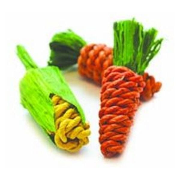Sisal Carrots & Corn Mini 3pcs Happy Pet
