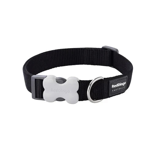 Red Dingo Dog Collar Classic Classic Bradlands Pet Supplies Black XS