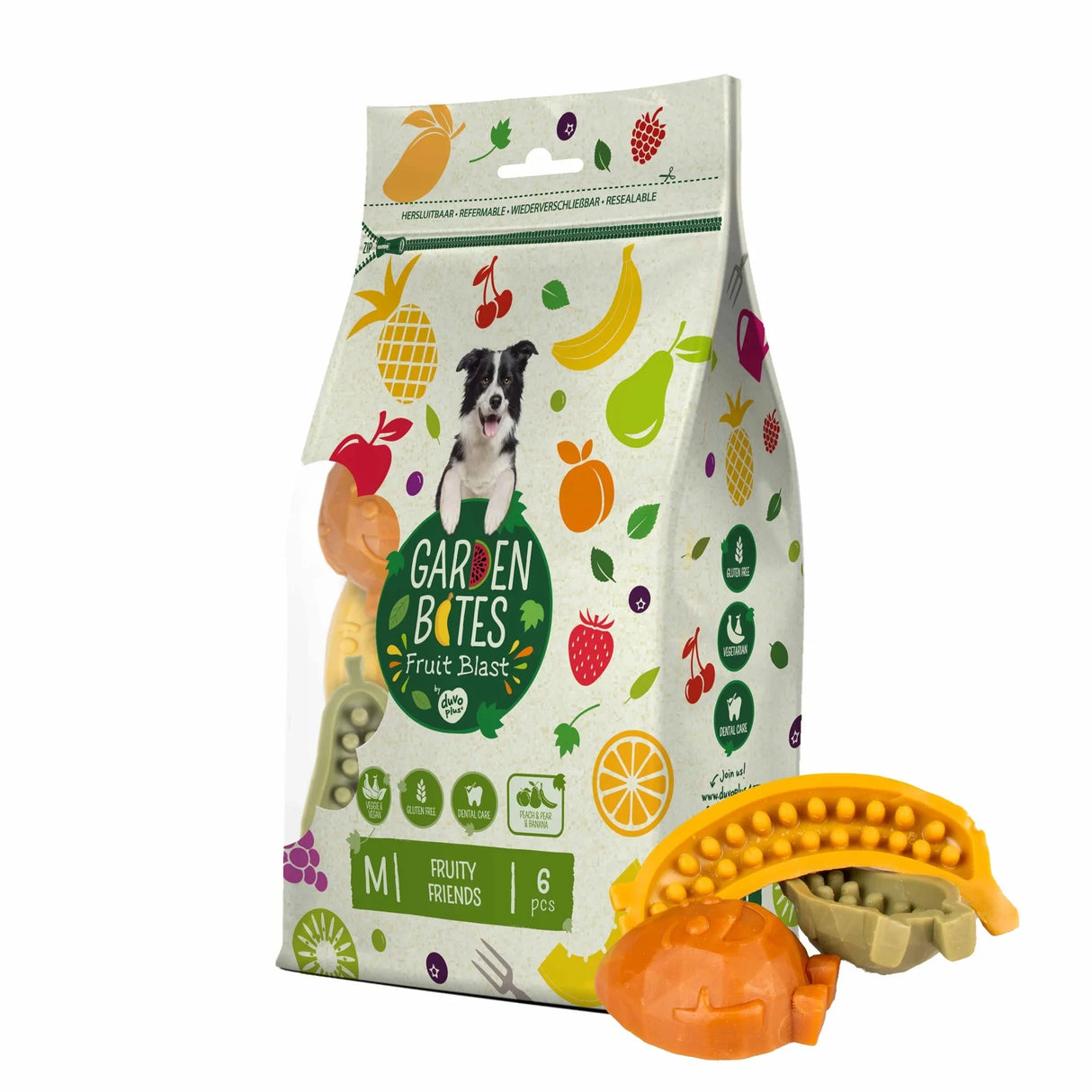 Garden Bites Bag Fruity Friends Medium Garden Bites