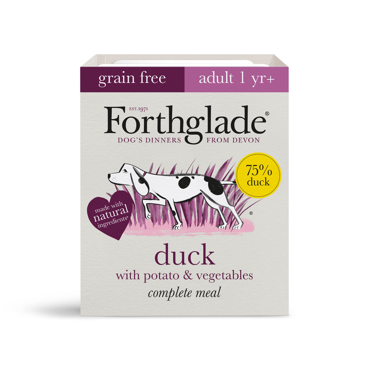 Forthglade Duck with Potato Grain Free Wet Dog Food 395g Wet Dog Food Forthglade