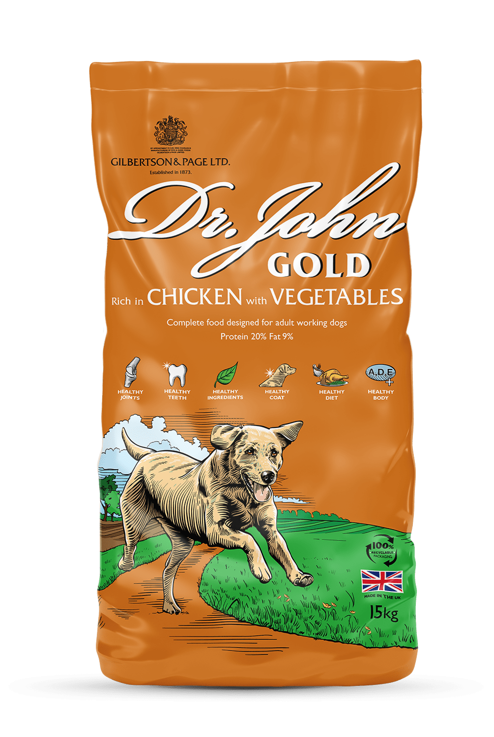 Dr John Gold Chicken & Vegetables Dry Dog Food 15kg Dry Dog Food Dr John