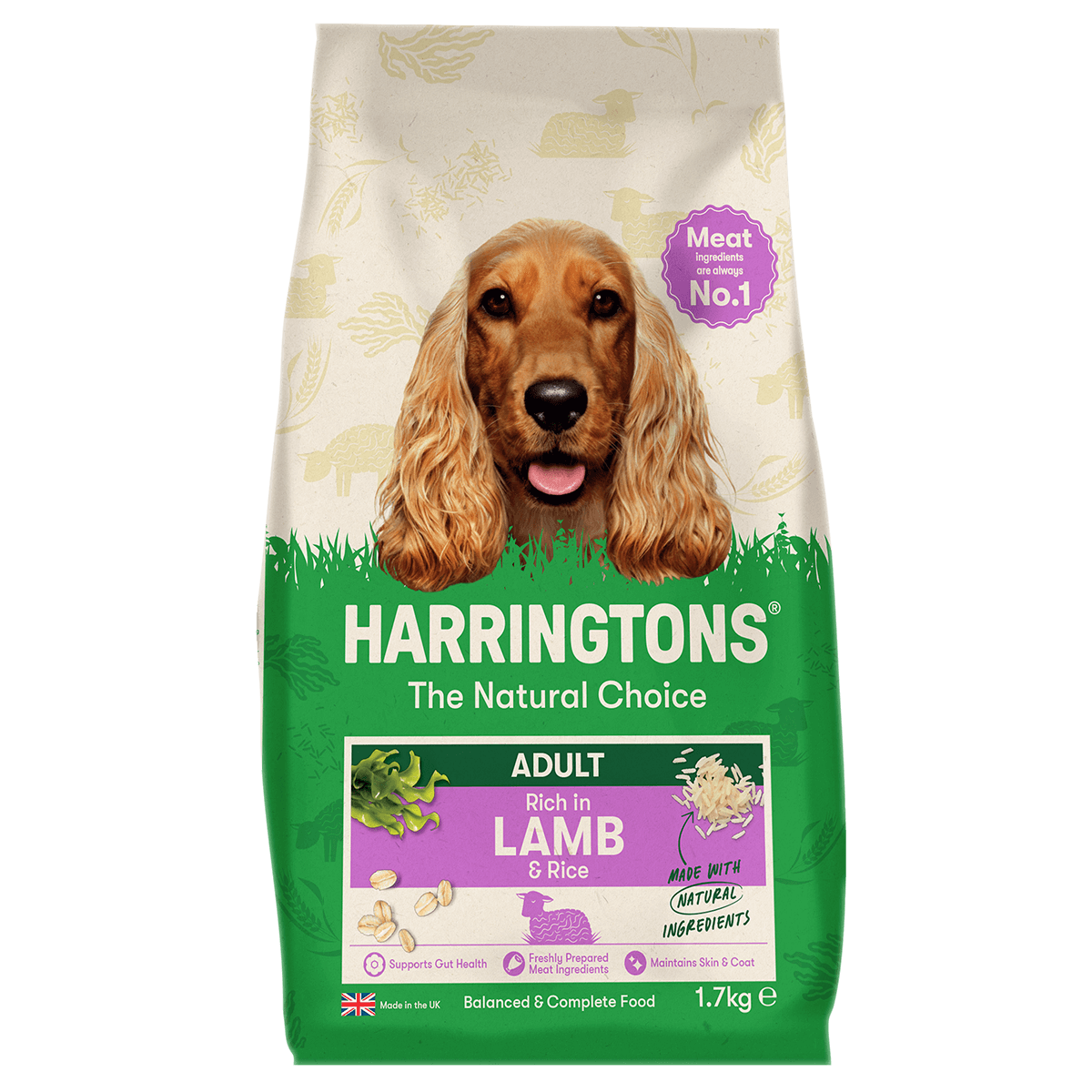Harringtons Lamb & Rice Adult Dry Dog Food 1.7kg Dry Dog Food Harringtons