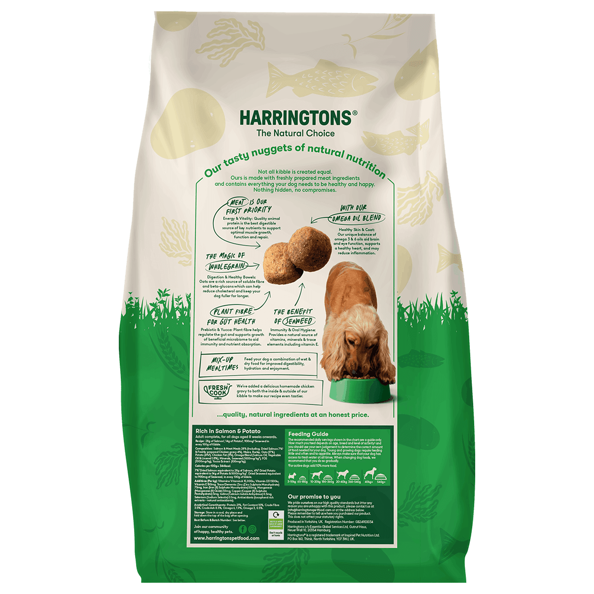 Harringtons Salmon & Potato Adult Dry Dog Food 12kg Dry Dog Food Harringtons