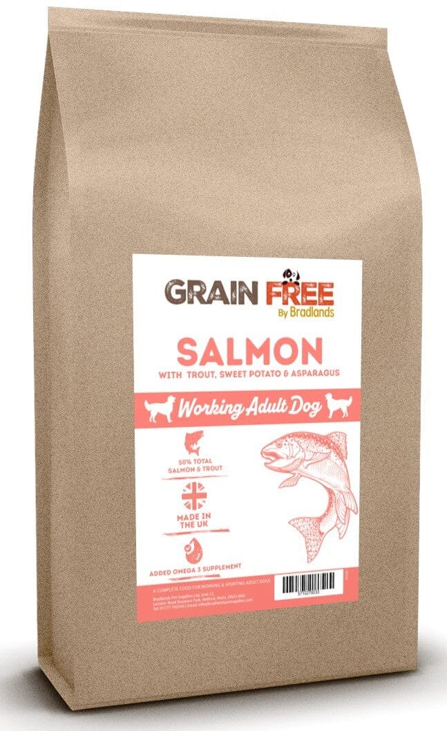 Bradlands Grain Free Working Salmon 15kg Dry Dog Food Bradlands