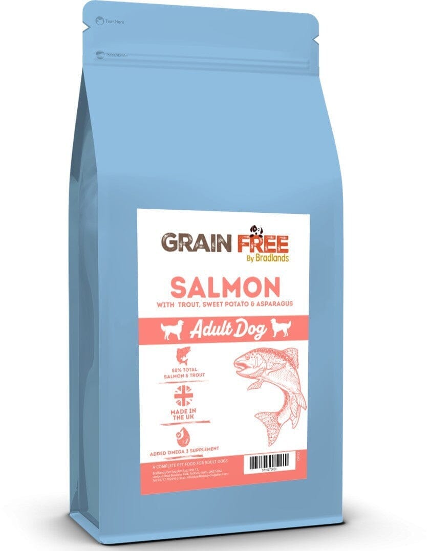 Bradlands Grain Free Adult Salmon 12kg Dry Dog Food Bradlands