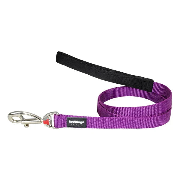 Red Dingo Classic Dog Lead 1.2m Red Dingo Purple Small