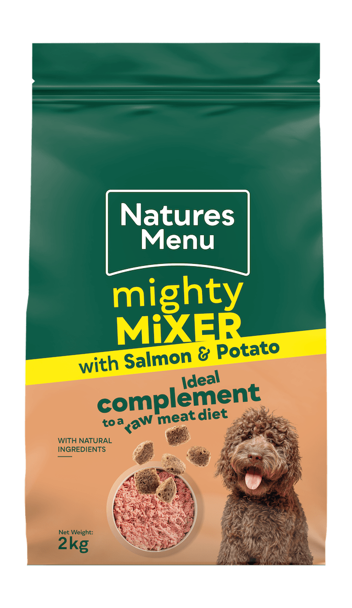 Natures Menu Mighty Mixer Salmon & Potato Dog Biscuits 2kg Dry Dog Food Natures Menu